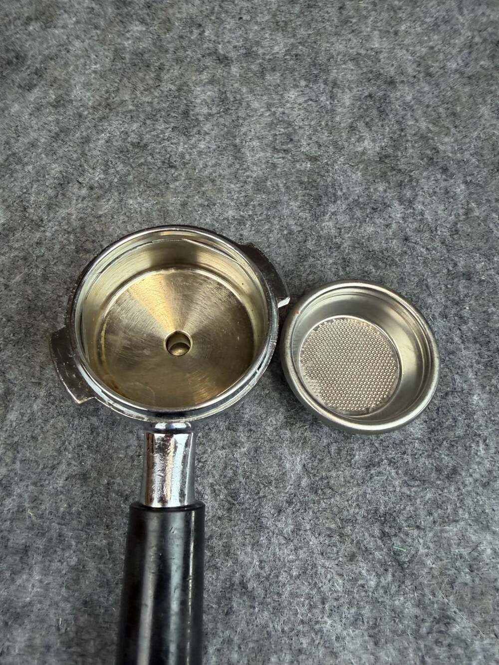 Nuova Simonelli Group Handle Complete Single Spout Espresso Machine Portafilter